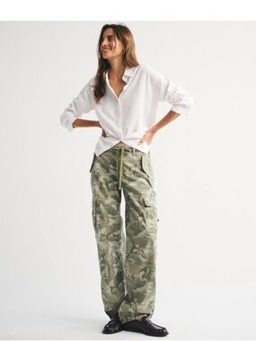 Abercrombie curve love low rise ultra loose cargo pant - archive collection new